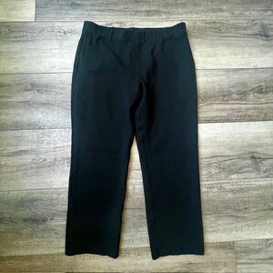 Quince Ultra Stretch Ponte Straight Leg Pant Office Workwear Petite Black